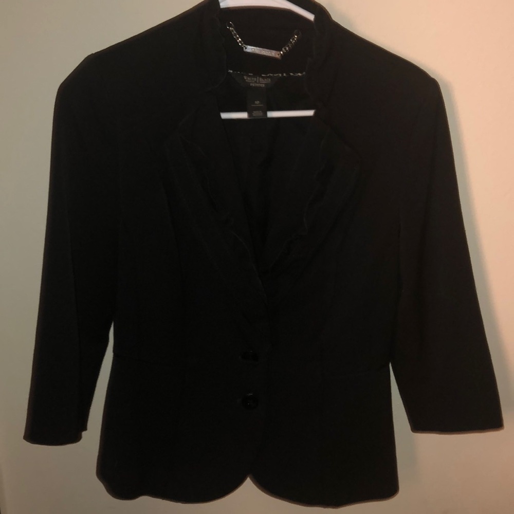 Black suit jacket 3/4 sleeve